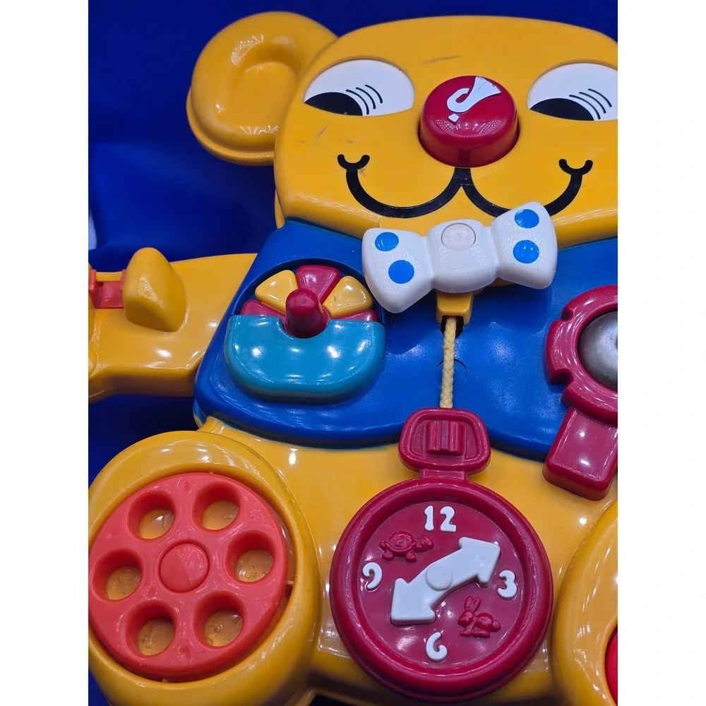 Matchbox Activity Bear Yellow Vintage 1982 Sensory Busy Board Crib Toy Nursery